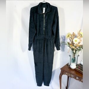 FABLETICS Cozy Cord Zip Up Plush Jumpsuit in  Green Womens Size Large 🧡